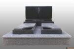 Double granite monument
